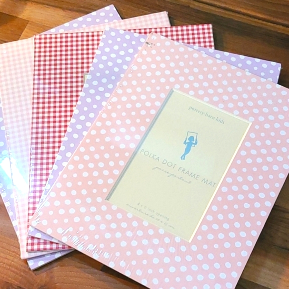 NWT! FIVE (5) Pottery Barn Kids 4x6 Frame Mats